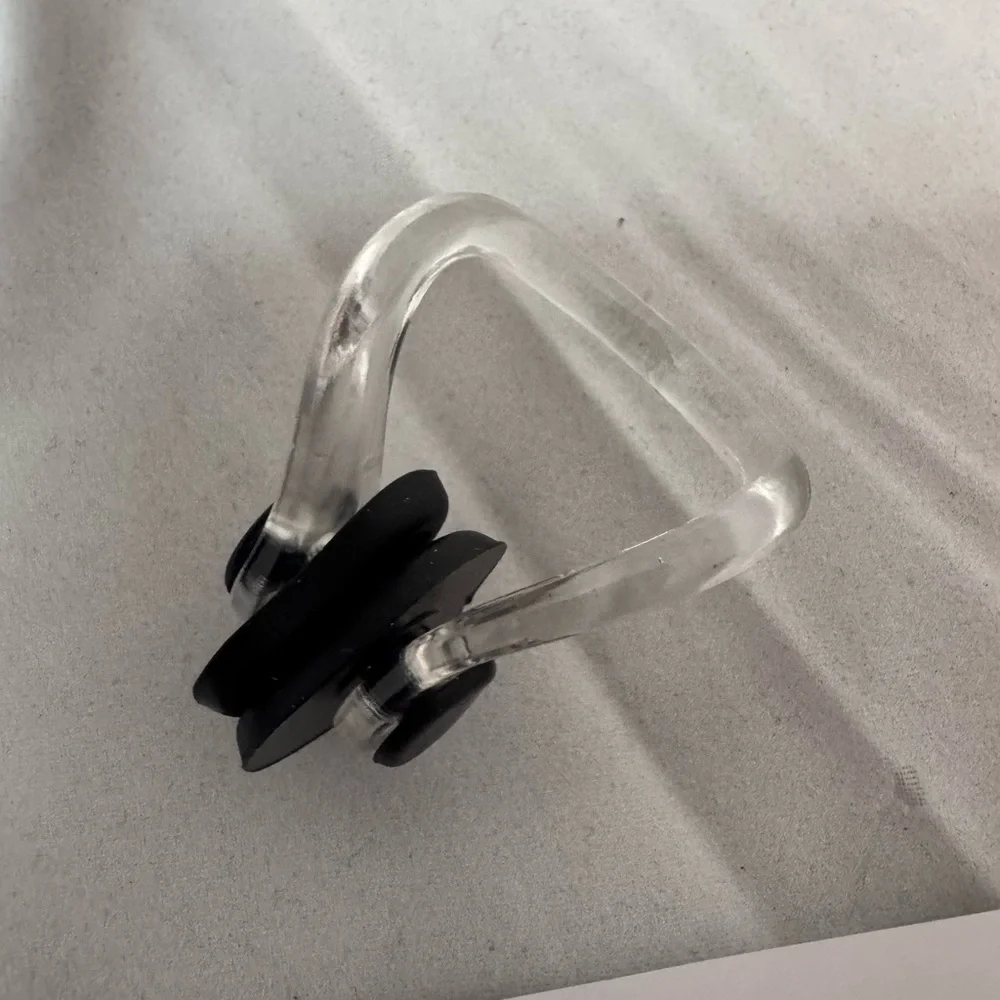 NIB Black with Silver Swimming Goggles